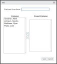 Add Employee Group dialog window